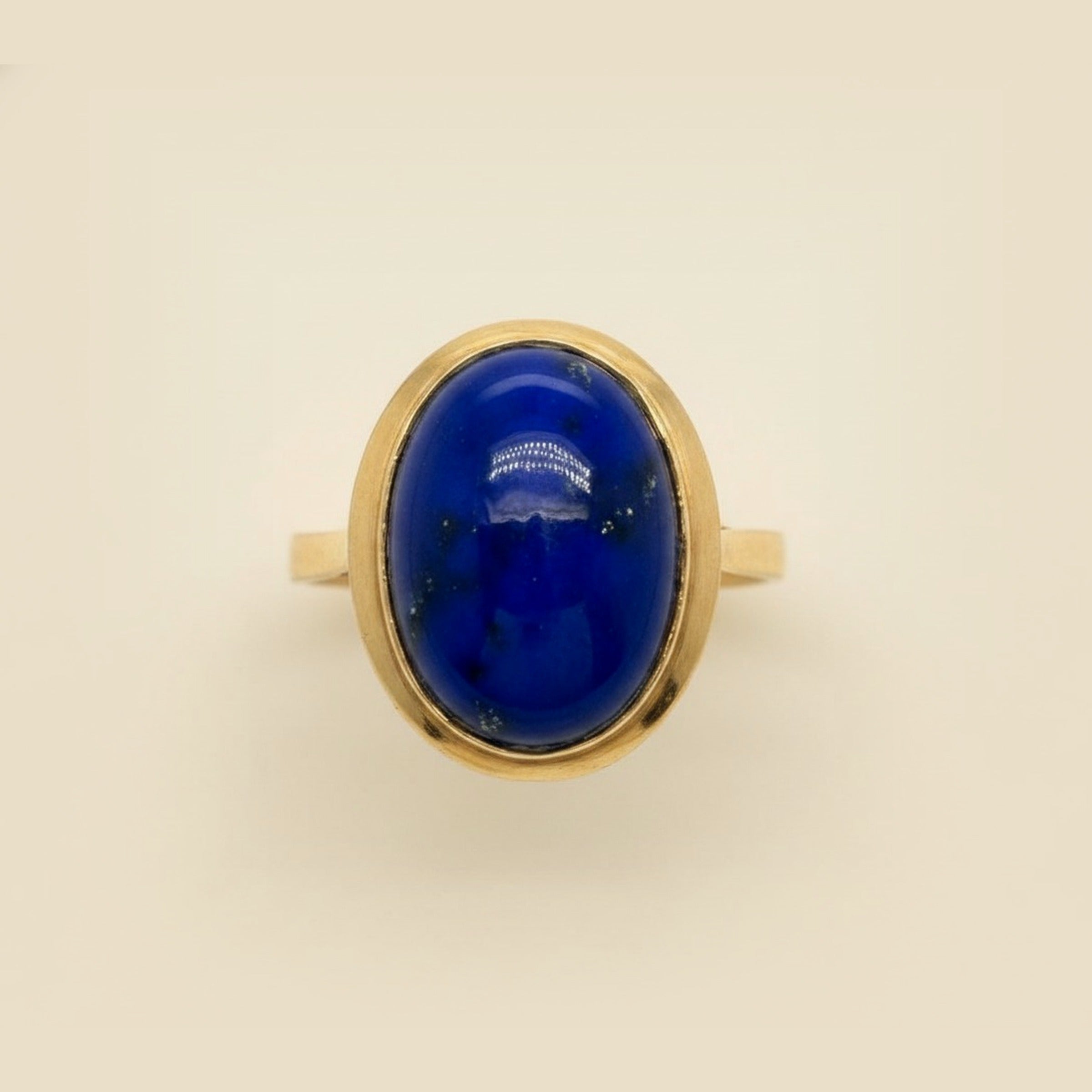 Yellow Gold 14k Lapis Ring