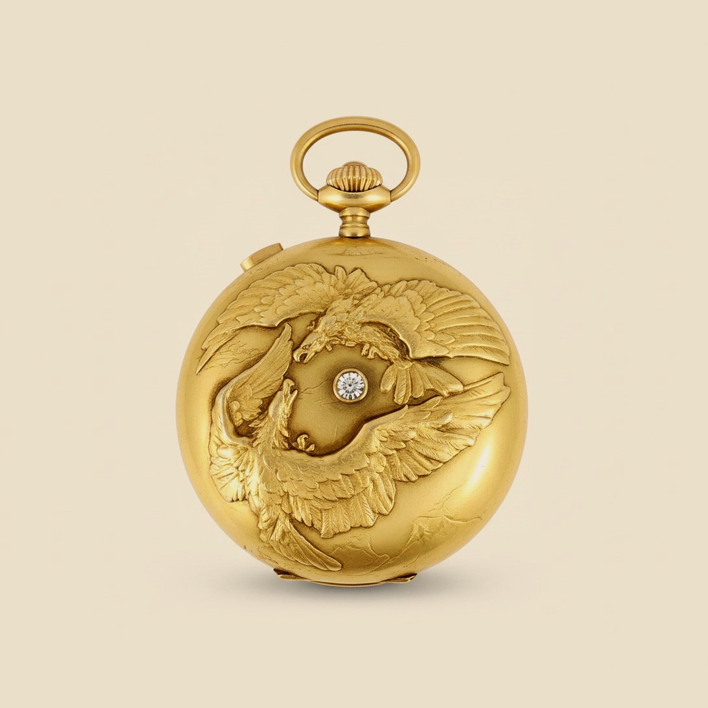 Yellow Gold Closed Faced Hour Repeating Chronograph Pocket Watch – Empire Diamond