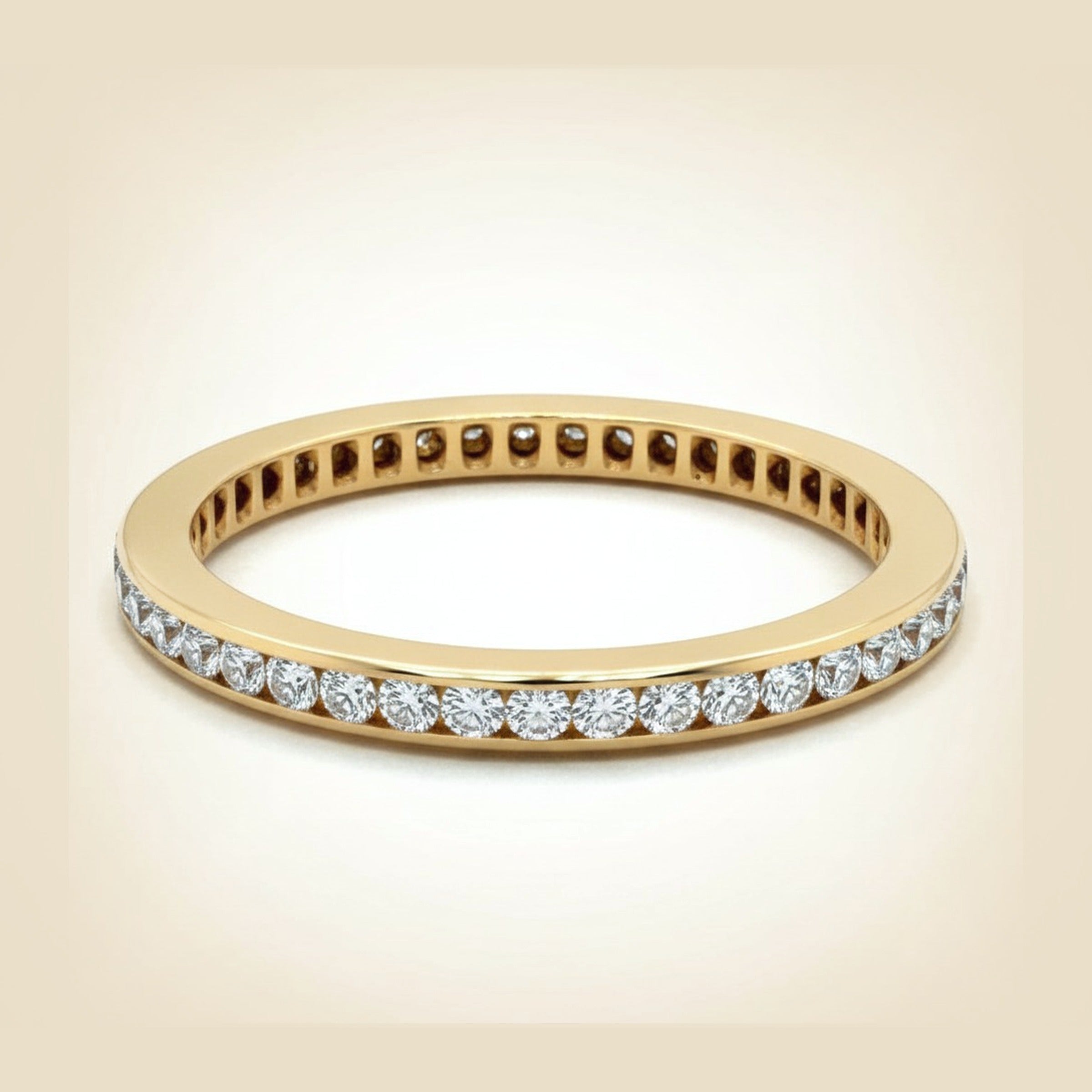Yellow Gold Diamond Eternity Band