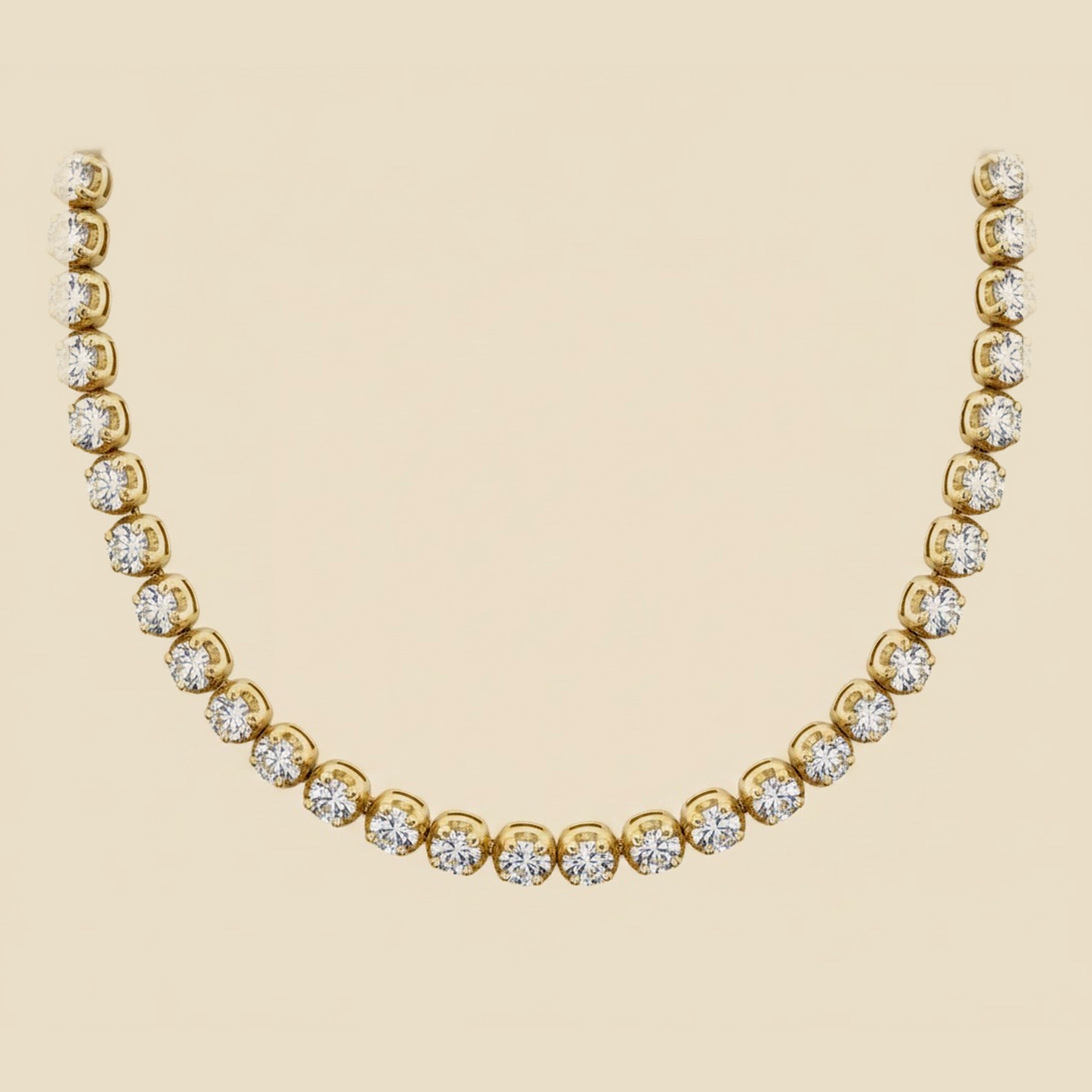 Yellow Gold Diamond Line Bracelet