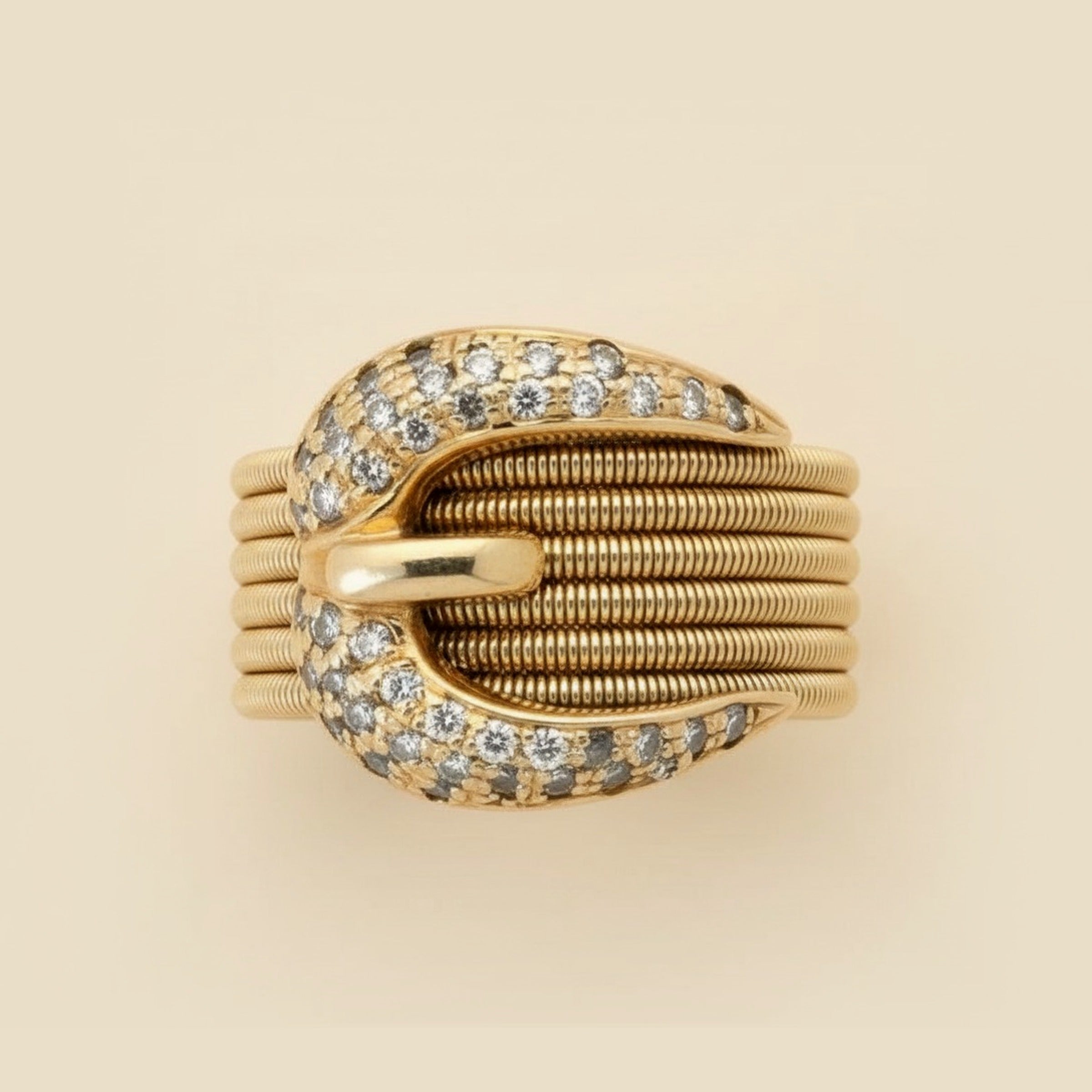 Yellow Gold & Diamond Ring – Empire Diamond – view 2
