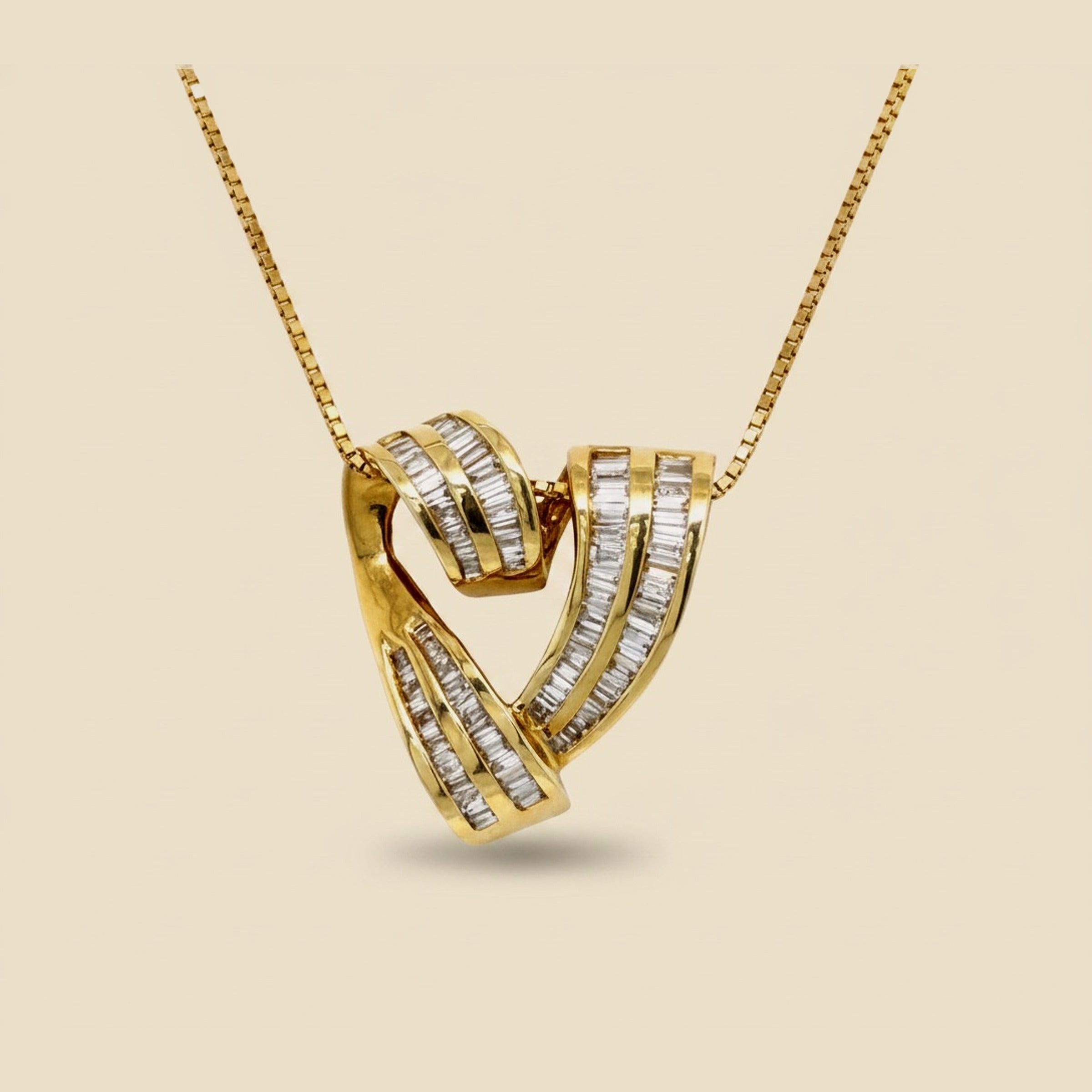 Yellow Gold Diamond Slide Pendant – Empire Diamond