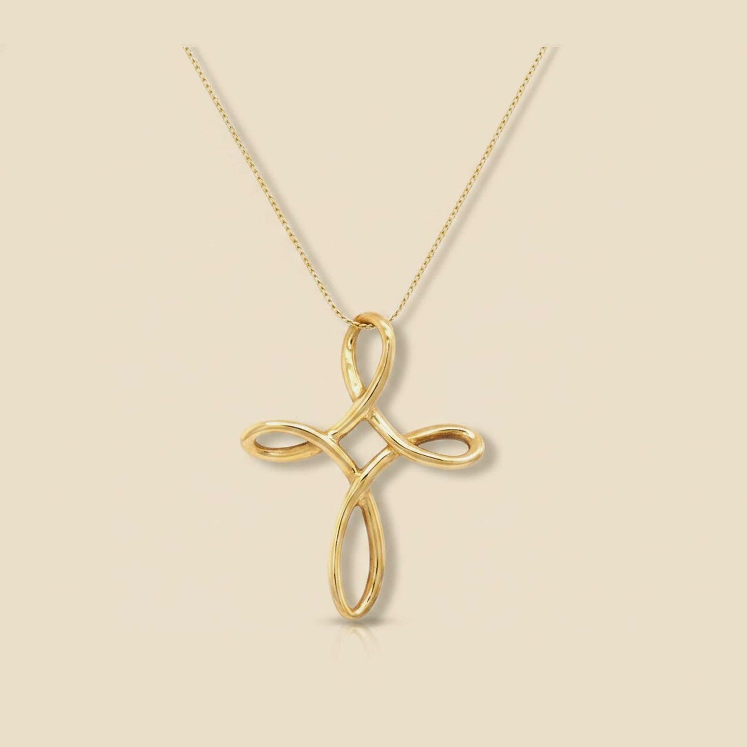 Yellow Gold Infinity Pendant