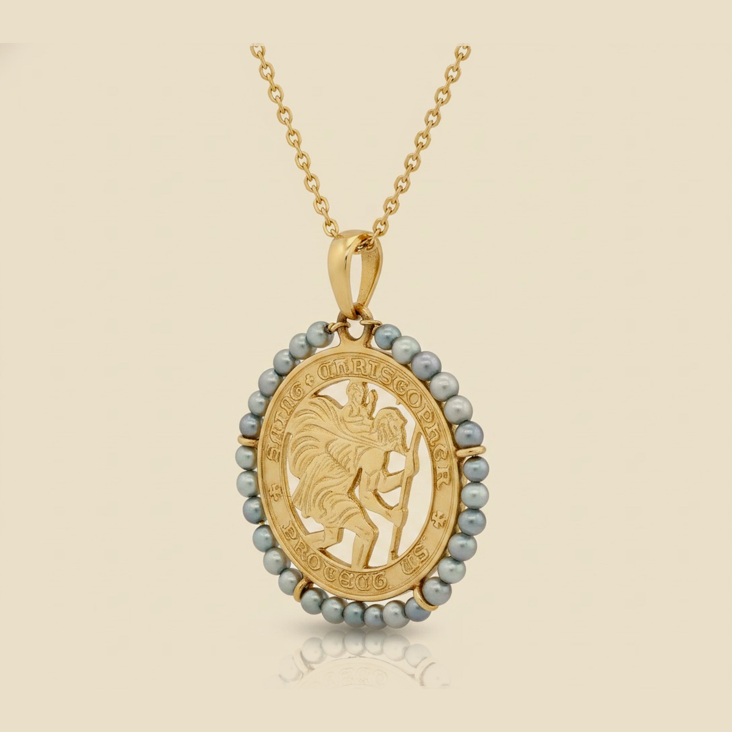 Yellow Gold St. Christopher Pendant