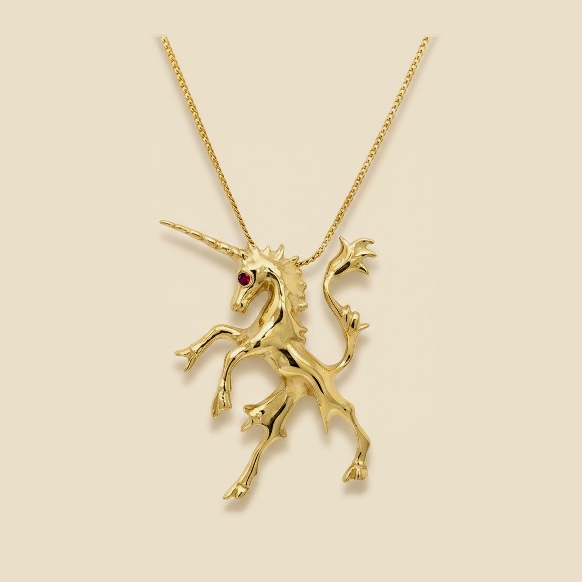 Yellow Gold Unicorn Pendant/Charm